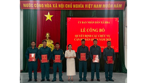 Xã Hra Công Bố Các Quyết Định Quan Trọng Về Công Tác Quân Sự, Quốc Phòng Năm 2025